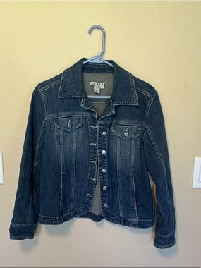 Blue Denim Jean Jacket — Classic Button-Front Women's Jacket